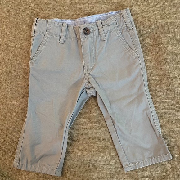 Cute Adjustable Little Gentleman Baby Pants Carter's Baby Boy Dress Gray Bottoms - Picture 1 of 8